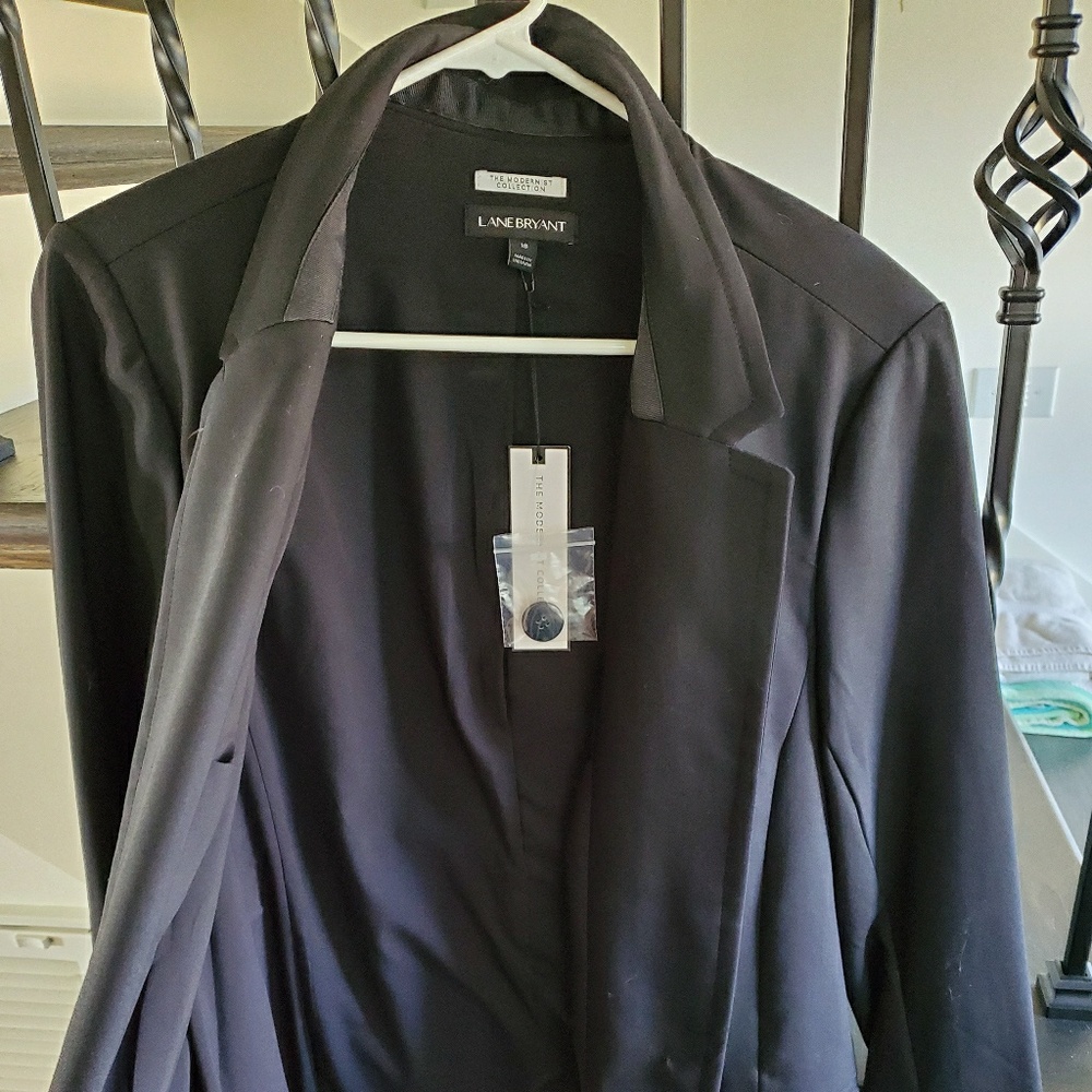 Lane Bryant Modernist Collection Black Blazer